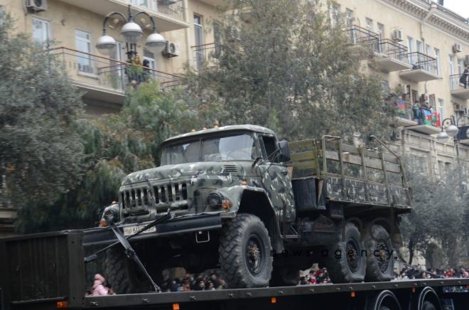 Azerbaijan holds Victory Parade.Azerbaijan Baku 10 december 2020